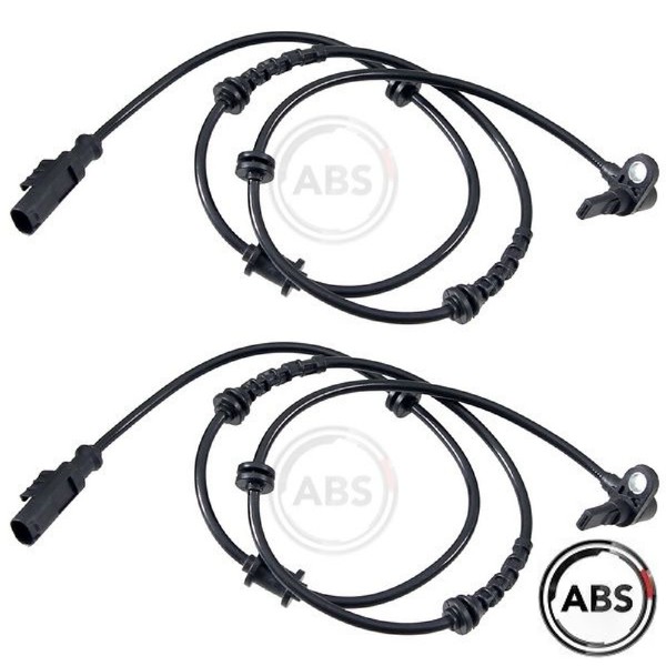 2X Sensor FüR Raddrehzahl A.B.S. 30618 2 Sensor Raddrehzahl Links Rechts-image