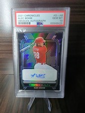 PSA 10 - 2021 Panini Chronicles - Obsidian Autographs Alec Bohm #O-AB (AUTO, RC)