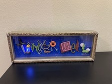 Disney Parks 20” Dave Avenzino Tinkerbell Illuminated Icon Letters Sculpture Box