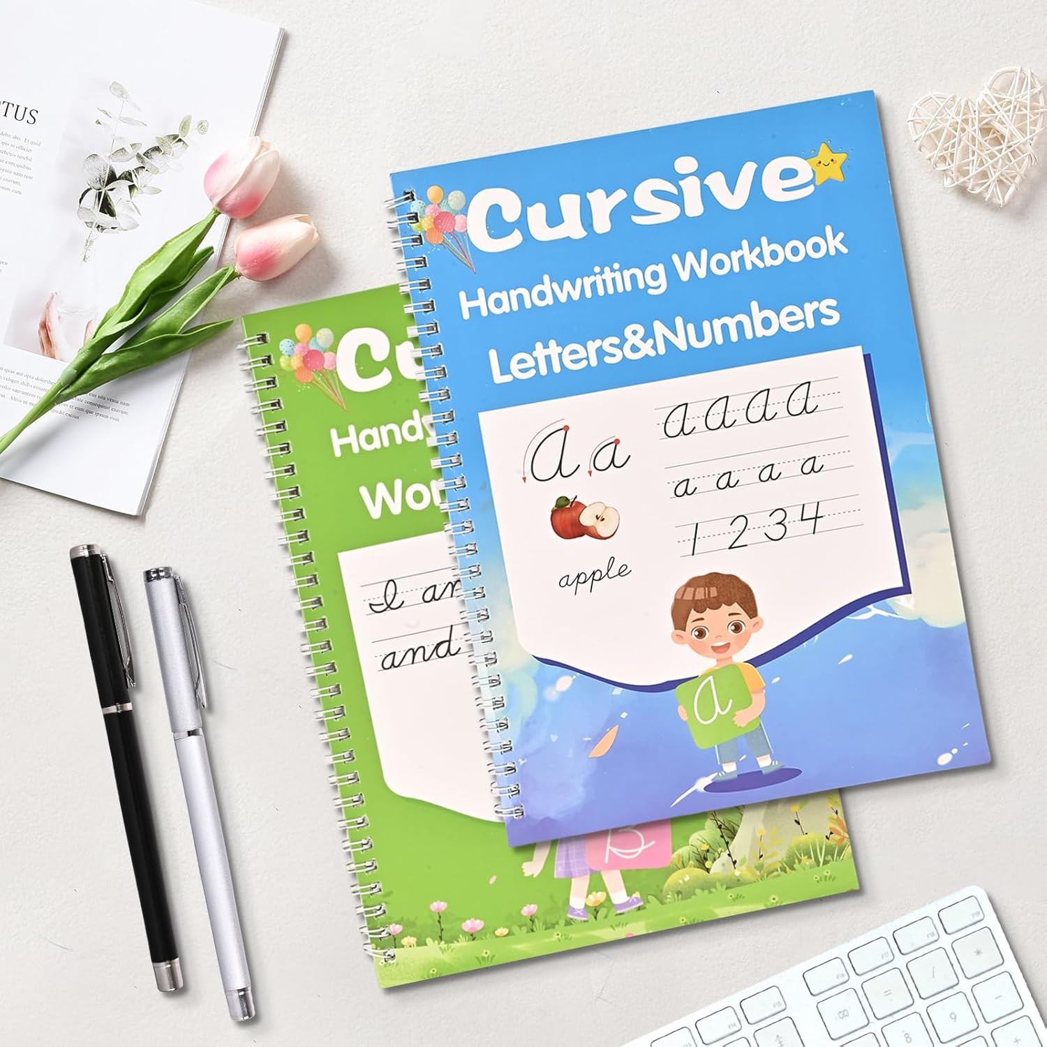 Grooved Cursive Handwriting Workbook,Magic Grooved Writing Practice Cursive for 