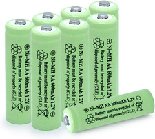 AA Ni-Mh 600Mah 1.2V Rechargable Solar Light Batteries for Outdoor Solar Lamps G