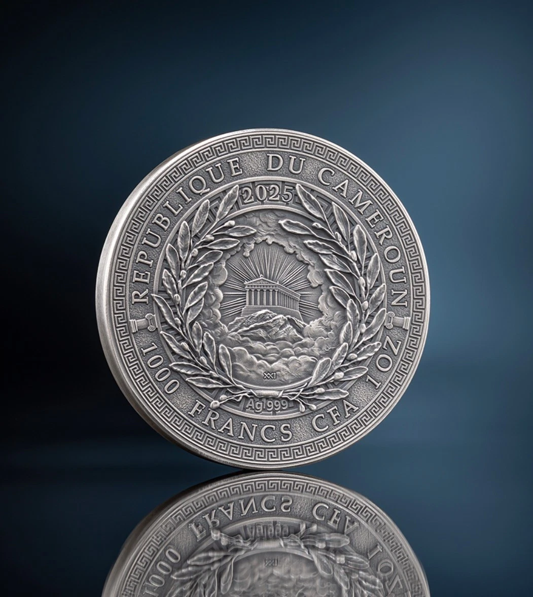 Moneda de Plata .999 envejecida La gran mitología griega Ícaro