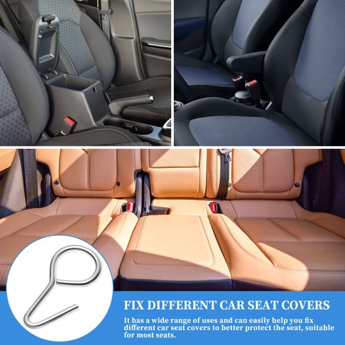 100pcs Car Seat Cover Fixing Hooks Seat Cover Cushion Fastener Hooks - Bild 8 von 11