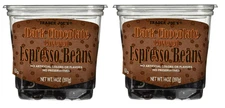 New (2 Packs) Trader Joe's Dark Chocolate Covered Espresso Beans 14 oz Packs