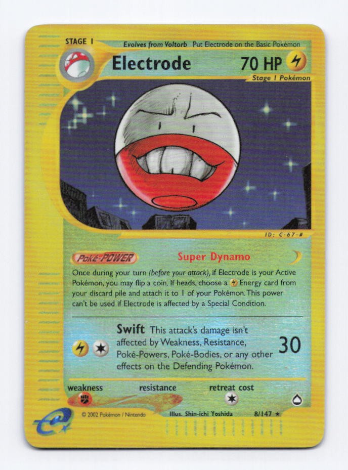 Electrode AQ Aquapolis 008/147 Reverse Holo NM