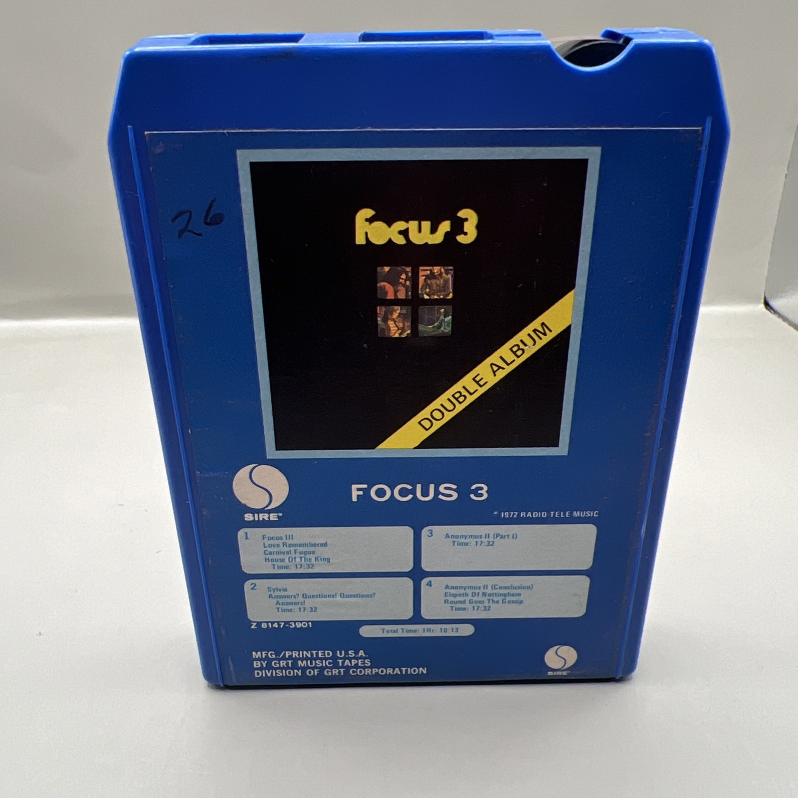 Resolution Tracker Z7 - FOCUS - FOCUS 3 8-TRACK TAPE 1972 GRT SIRE RECORDS Z8147-3901 ...