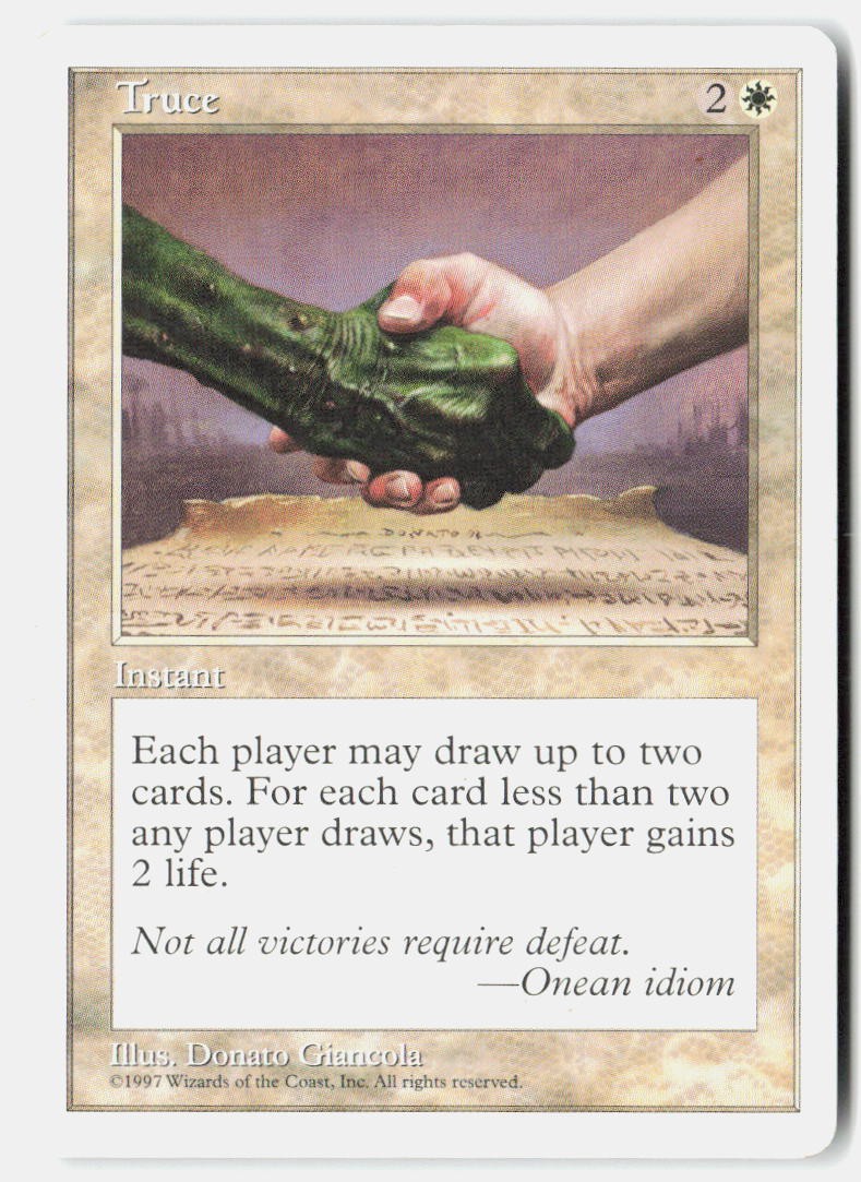 Truce Rare Fifth Edition Magic: The Gathering Lightly Played
