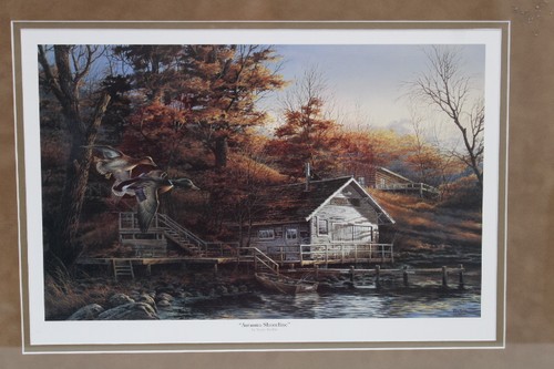 TERRY REDLIN INDIVIDUELL GERAHMT MATTIERT HERBSTKÜSTE GERAHMT/GLAS - Bild 4 von 7