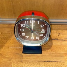 Seiko Vintage Table Clock Red 12x18x10cm