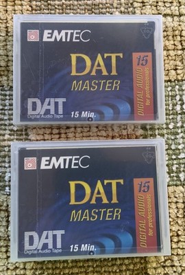 EMTEC Multimedia DAT Master Digital Audio Tape For Professionals  Two 15-Min NEW