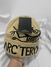 NWT Arc'teryx Bird Head Toque Beanie Begie Merino Wool Winter Hat