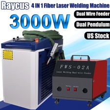 Raycus 3000W Fiber laser Welding Cleaning Cutting Machine Dual Wire Feeder 380V