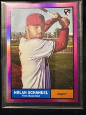 2024 TOPPS Archives Nolan Schanuel ROOKIE  #8 Pink Foilboard Rare LA Angels SP