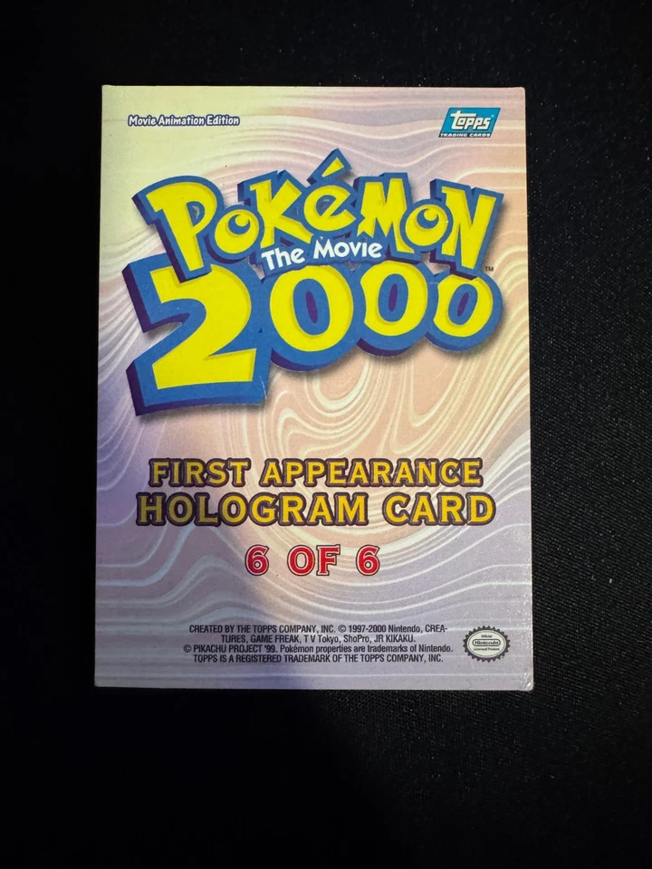 Hoothoot Topps the Movie 2000 #6 Holo Foil First Appearance Pokemon Card - Image 3 of 4