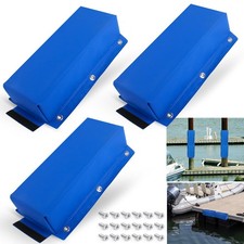 Dock Bumper Blue,Dock Bumper Guard with Screws,Boat Dock Bumper 3 Pack Total ...