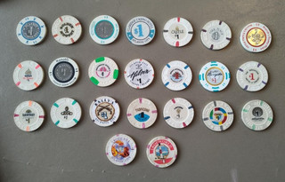 23 Atlantic City Casino Chips Playboy Sands Atlantis Brighton Regency more