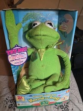 Vintage 1999 Magic Talking Kermit The Frog Sesame Street 30th Anniversary Talks