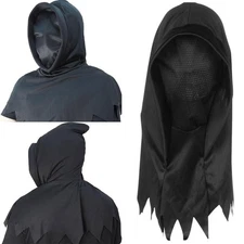 Adult Scary Spooky Face Mask Hood Balaclava Halloween Cosplay Party Carnival