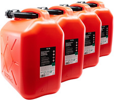 4x 20L Benzinkanister Rot Ersatz Kanister Kraftstoffkanister UN-Zulassung