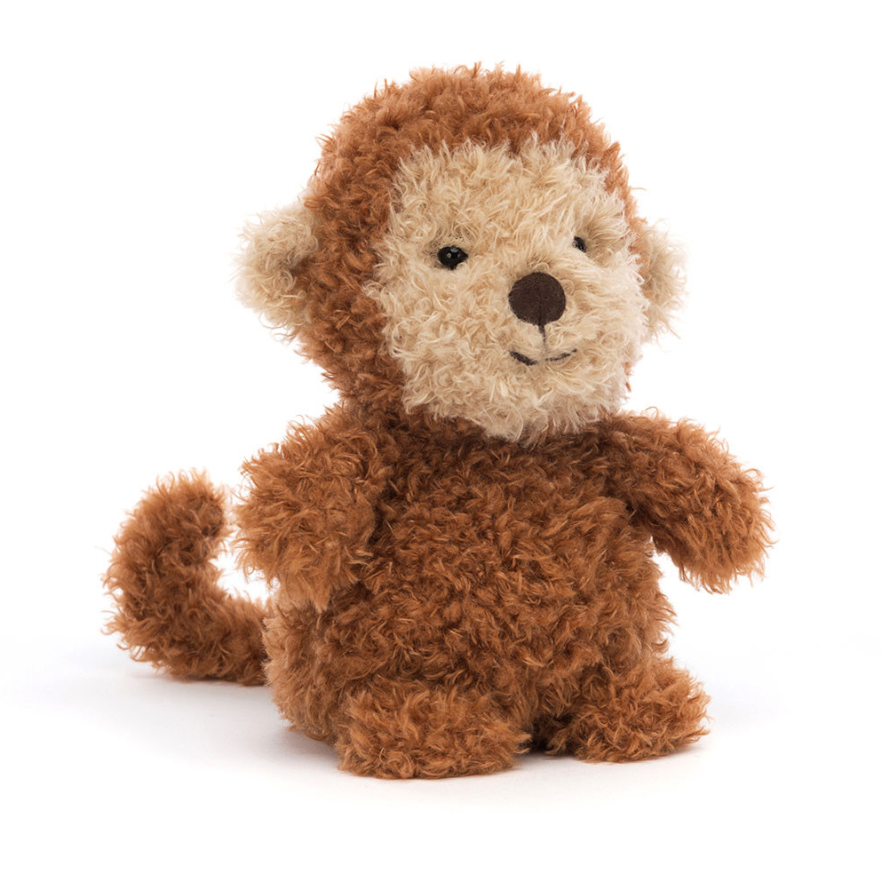 Jellycat Little Monkey Climbing Plush 7 Inch Brown Soft Toy with