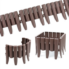 WOODEN LOG ROLL EFFECT GARDEN LAWN EDGING GRASS FLOWER BED BORDER PALISADE 216CM