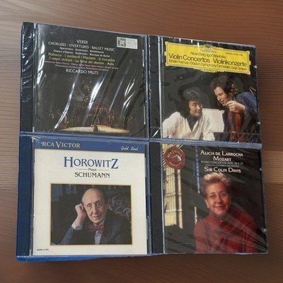 ALICIA DE LARROCHA, Horowitz, Riccardo Muti, Berg, Igor Stravinsky Lot Of 4 CDs