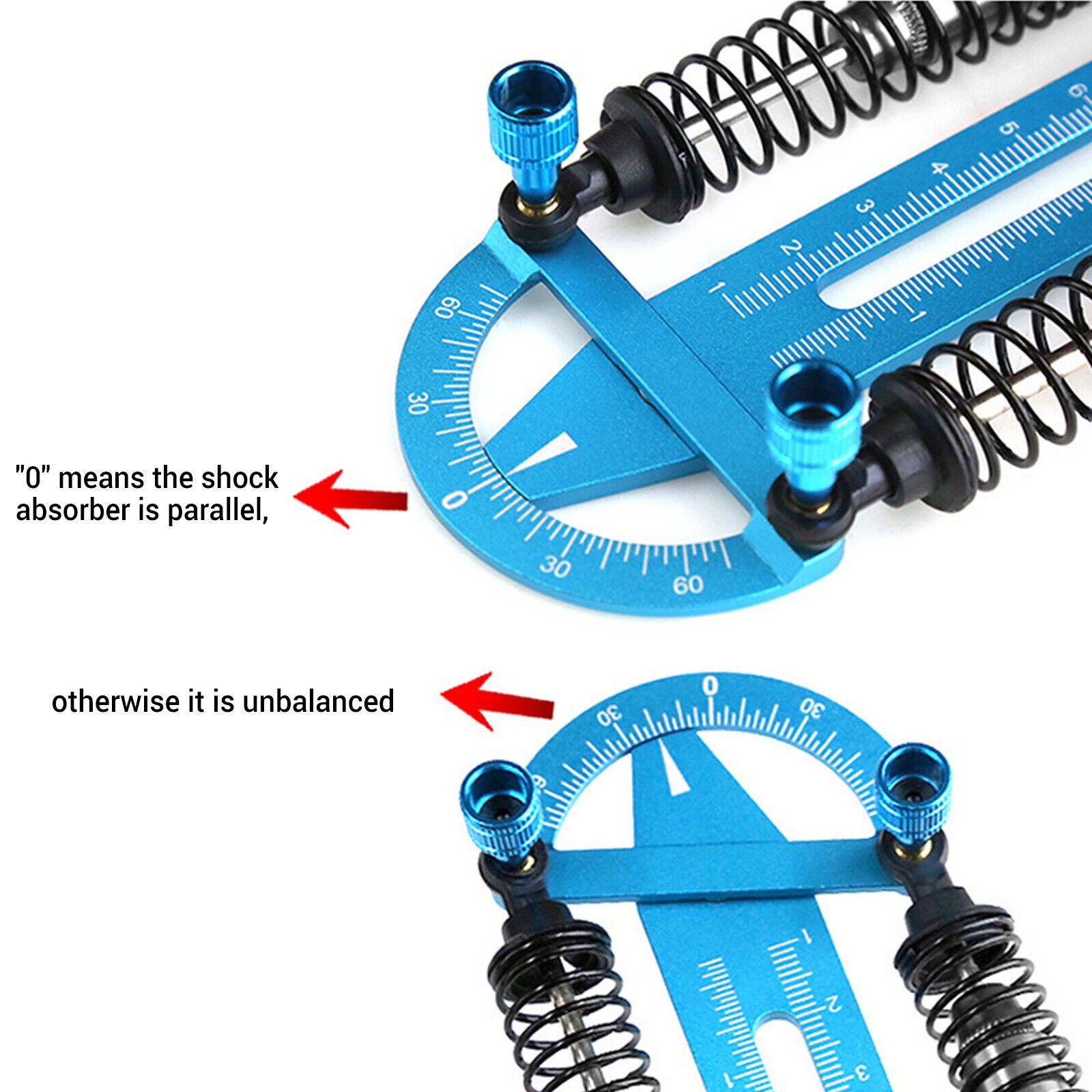 Aluminum RC Car Truck Shock Synchronizer Absorber Balance Ruler Measurement Tool thumbnail 6