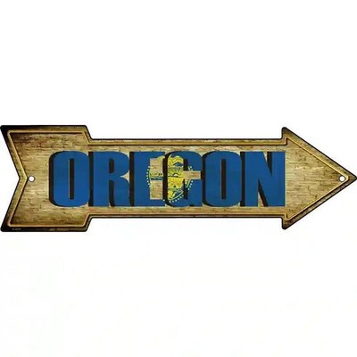 Oregon Novelty Metal Arrow Sign