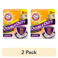Double Duty Clumping Cat Litter with Advanced Odor Control Scented 20 lb 2 Pack