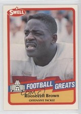 1989 Swell Football Greats Rosey Brown Roosevelt Brown #84 HOF 0a1