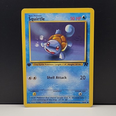 Squirtle 68/82 Team Rocket 1. Edition Pack Fresh MINT POKÉMON TCG