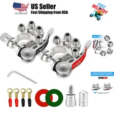 Car Battery , 2Pcs 4 Way Quick Release Disconnect Battery Terminals, Positive...