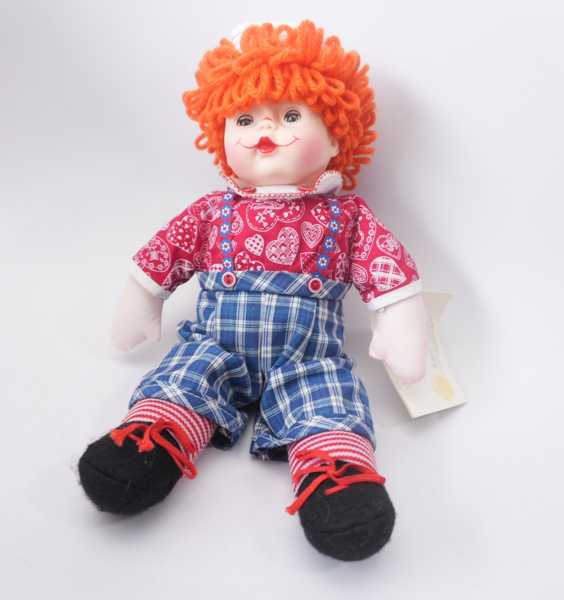 Madame Alexander Raggedy Andy Mop Top Huggums Doll Open Close Sleeping Eyes 12