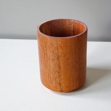 Elegant Wooden Cup Handcrafted From High-quality Mahogany Wood