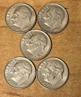 1995-P ,1996-P ,1997-P , 1998-P ,1999-P   Roosevelt Dimes  ( set of 5 )