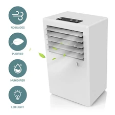 1xMini Air Conditioner Fan Evaporative Air Circulator Cooler Humidifier Portable