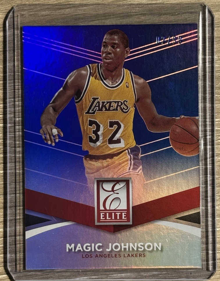 2014 Donruss Elite Magic Johnson #98 Silver SP /99