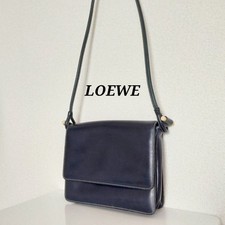 LOEWE Shoulder Bag: Semi One Handle W24H19D5cm Restitched Navy w/o accessories