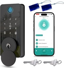 Keyless Entry Door Lock, Biquole Smart Lock with App Control, Fingerprint Do sh