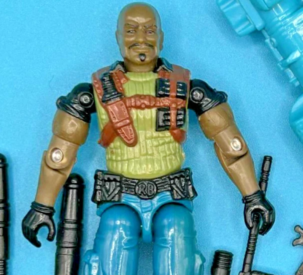 De colección GI Joe Roadblock V5 completo con tarjetero completo Hasbro 1993 Foto 2 de 3