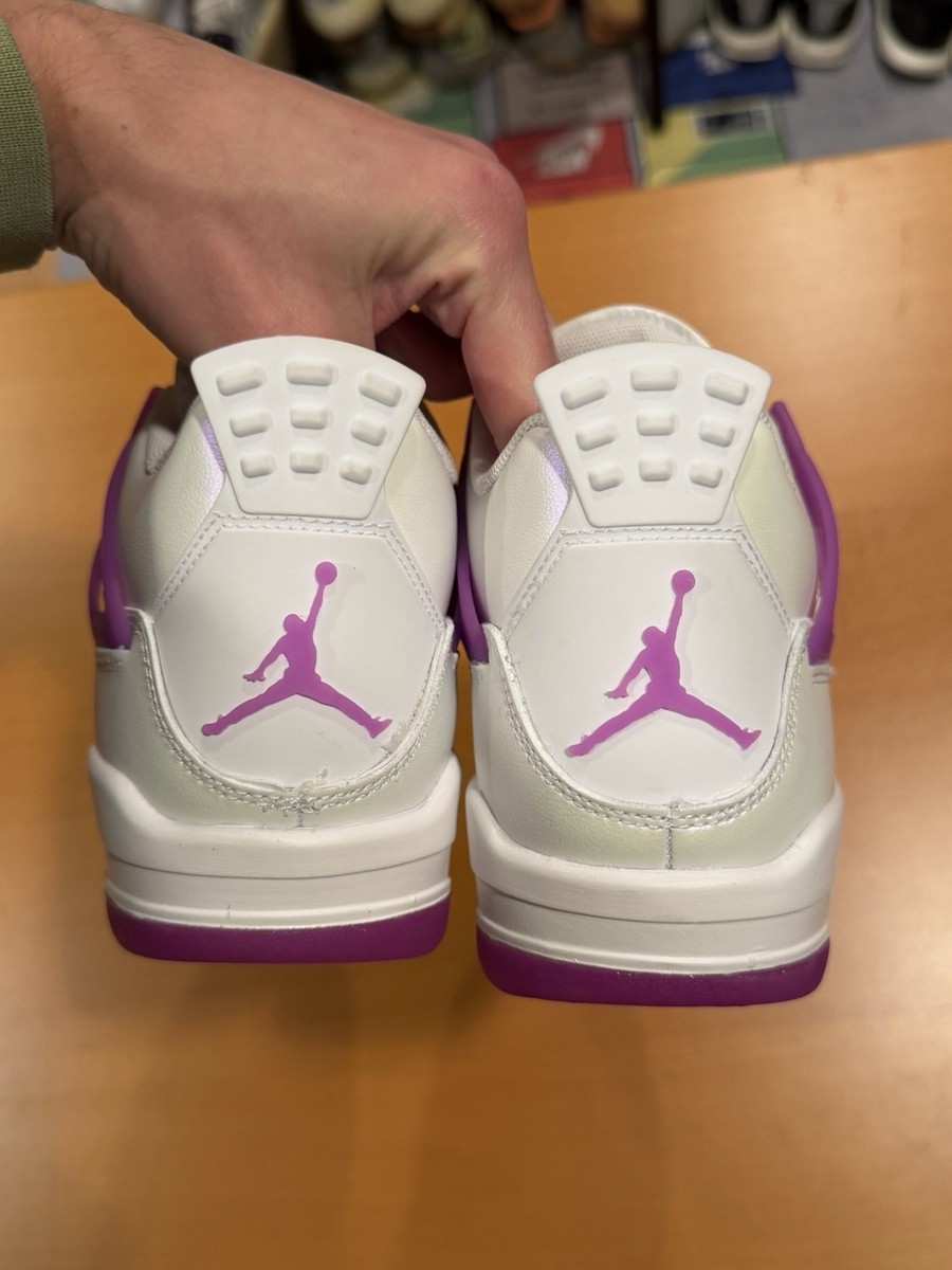 Size 6Y - Nike Air Jordan 4 Retro GS Hyper Violet White FQ1314-151