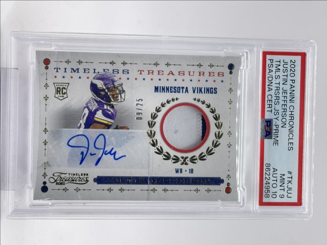 Justin Jefferson Panini Chronicles Timeless Treasures Jersey #TKJUJ Prime