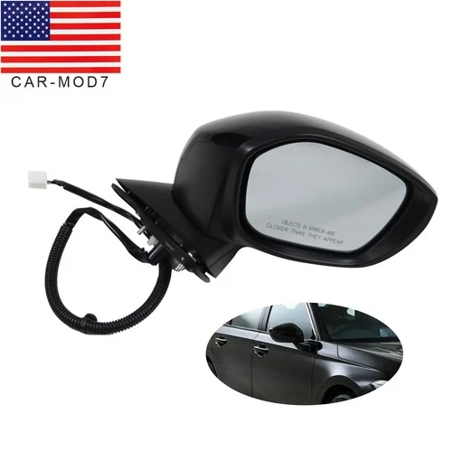 Right Passenger Side Mirror For Honda Civic 2022-2023 Black 3 Pins HO1321350