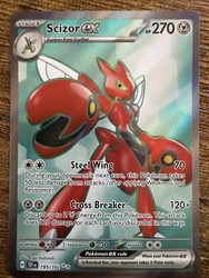 Scizor ex 195/162 Temporal Forces Full Art Ultra Rare