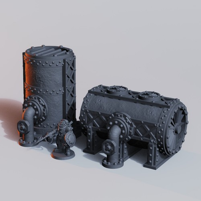 #ad Gas and Oil Canister Kit Wargame Scatter Terrain 2 Piece Set FDM printed $19.99