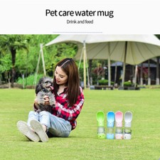Pet Daily Kit Dog Water Bottle for Walking and Food Container 2 in 1 Portable