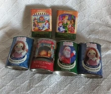 Rudolph Red Nosed Reindeer and McSteven's Cocoa Mini Tins Lot Of 6 (Empty)