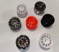 Tamiya Mini Cooper / M-Chassis Spoked Wheels (x4) - Assorted Colors M03/M05/M07