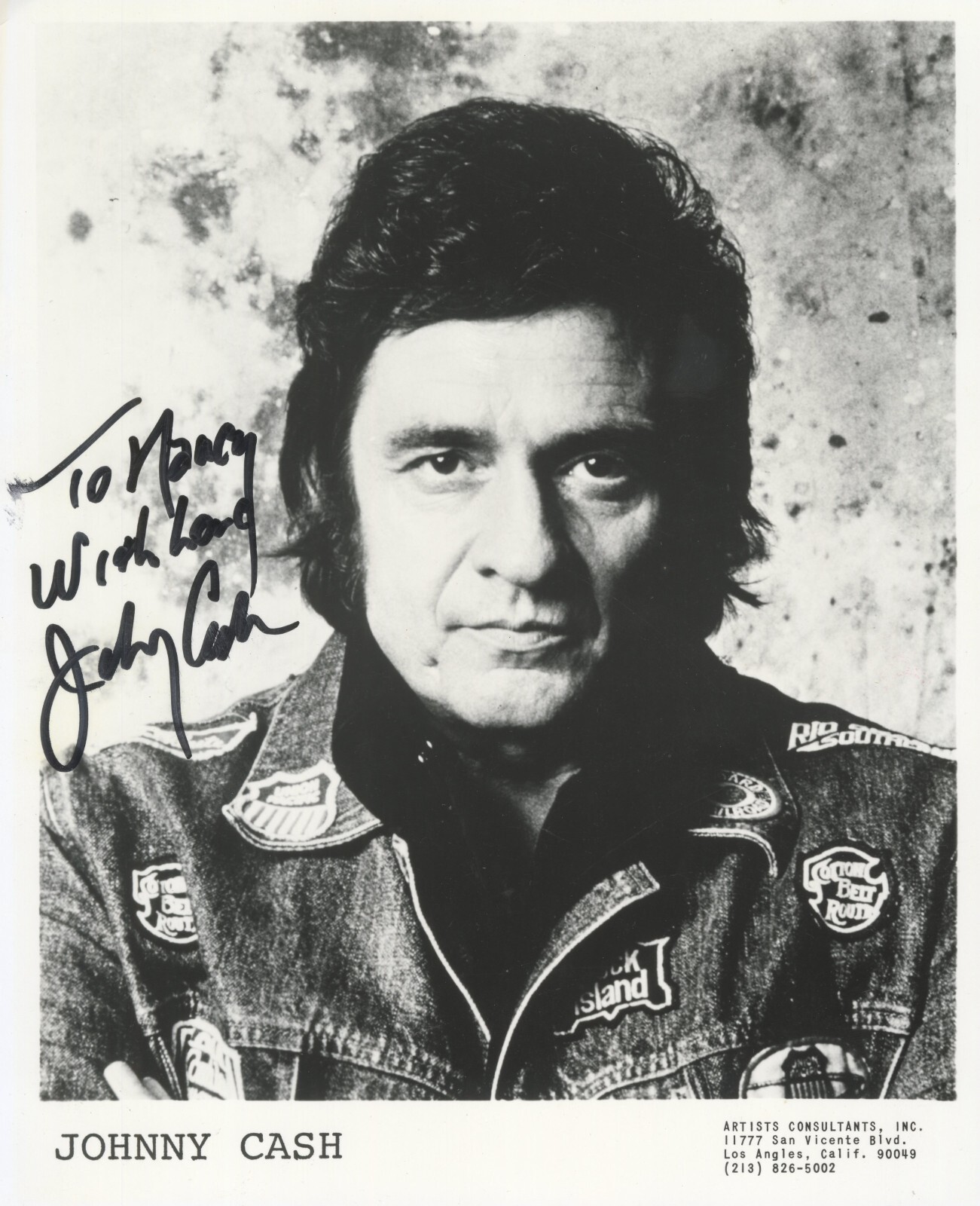 Johnny Cash ~ Signed Autographed Photo ~ PSA DNA