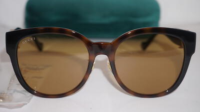 GUCCI New Sunglasses Havana Brown with Chain GG1028SK 003 56  display picture 3